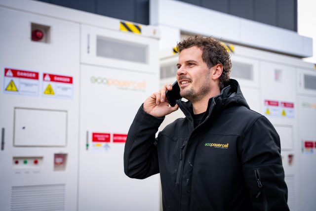 Ecopowercell bij een van hun recente projecten